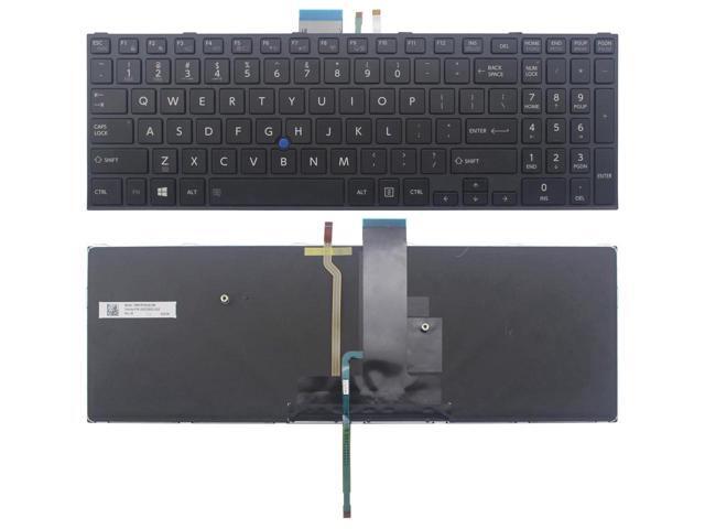 New US Black Backlit English Laptop Keyboard (with frame) For Toshiba Satellite A50-C1540 A50-C1541 A50-C1543 A50-C1552CL A50-CMZC002 A50-CSMBN22...