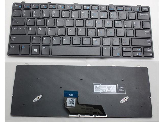 New US Black English Laptop Keyboard (with frame) For Dell Latitude 13 3380 Latitude 3180 3189 P/N:343NN 0343NN PK131WW1A00