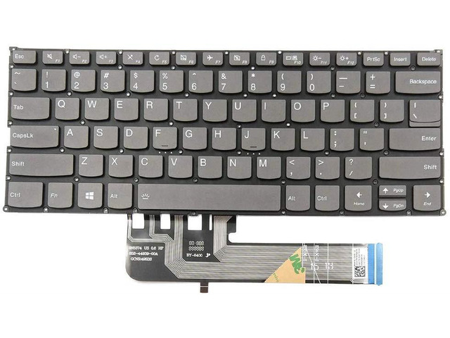 New US Gray English Backlit Laptop Keyboard (without palmrest) for Lenovo Flex 6-14ARR Flex 6-14IKB Light Backlight