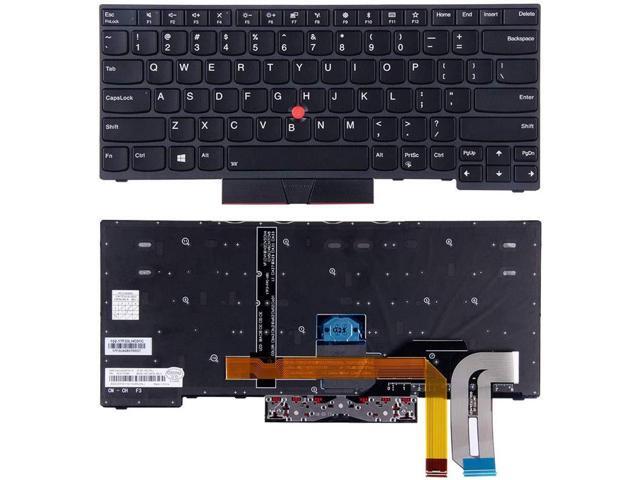 New US Black Backlit English Laptop Keyboard for Lenovo Thinkpad X280 (Type 20KF, 20KE) 01YP120 01YP160 01YP200 Light Backlight