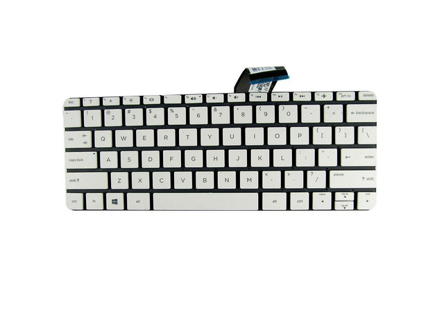 New US White English Laptop Keyboard (Without palmrest) for HP Stream 11-ah 11-AH010NR 11-AH011WM 11-AH012DX 11-AH013WM 11-AH020NR 11-AH109DX...