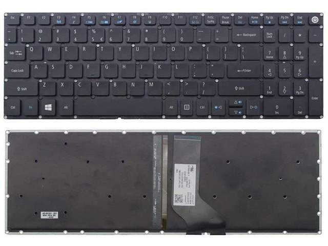 New US Black English Backlit Laptop Keyboard (without palmrest) for Acer Aspire 6 A615-51 A615-51G Aspire 5 A515-51 A515-51G A517-51 A517-51GP...