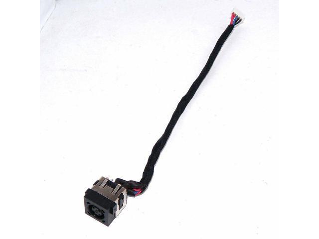 AC DC Jack Power Plug in Charging Port Connector Socket with Wire Cable Harness Replacement for Dell Inspiron 14 7447 P55G001