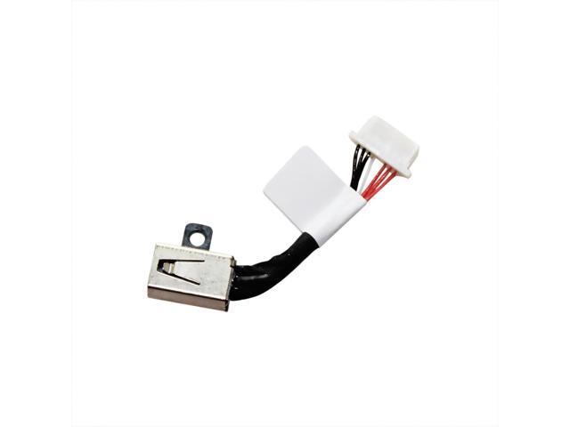 AC DC Jack Power Plug in Charging Port Connector Socket with Wire Cable Harness Replacement for Dell Inspiron 5482