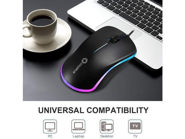 FC112 USB Optical Wired Computer Mouse with Easy Click for Office and Home, 1000DPI, Premium and Portable,Compatible with Windows PC, Laptop,...