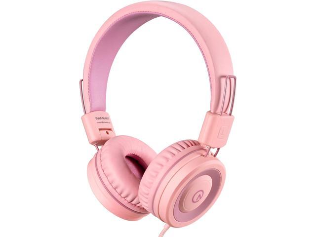 noot products Kids Headphones K11 Foldable Stereo Tangle-Free 5ft Long Cord 3.5mm Jack Plug in Wired On-Ear Headset for...