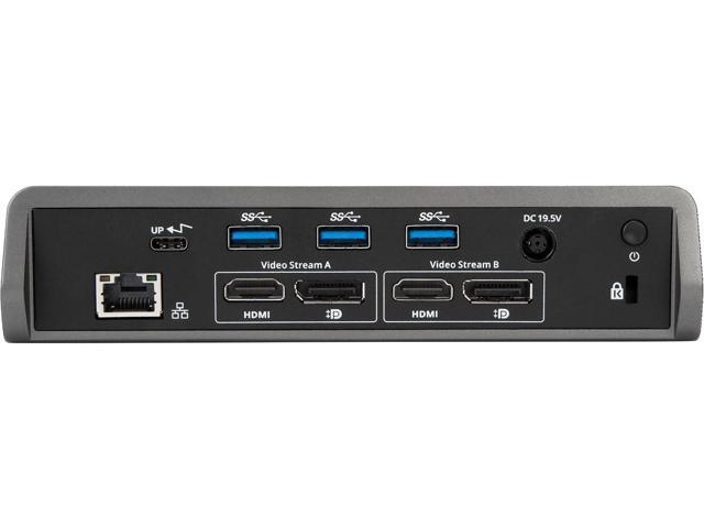 Targus USB-C Universal Dual Video 4K Laptop Docking Station with Charging Power, Audio, & 4 USB Ports for PC, Mac, & Android (DOCK180USZ)