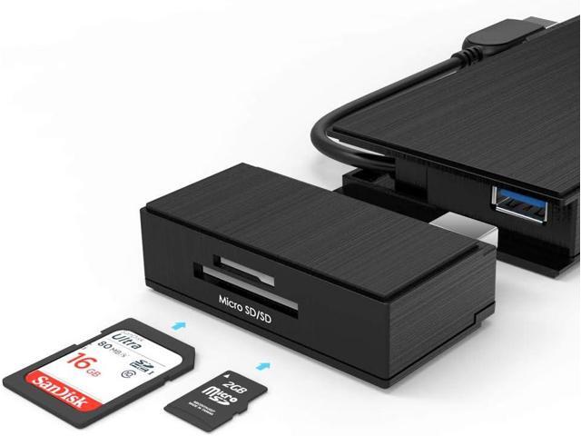 Wavlink Universial USB 3.0 Dual-Head Mini Docking Multi-Display HDMI/VGA with Gigabit Ethernet, USB 3.0 Port, Removable Card Reader, HDMI up to...