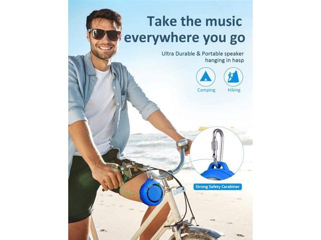Kunodi Bluetooth Shower Speaker with IPX7 Waterproof, Dynamic Lights, Crisp Clear Sound, True Wireless Stereo, Clip Portable for Pool Beach Boat...