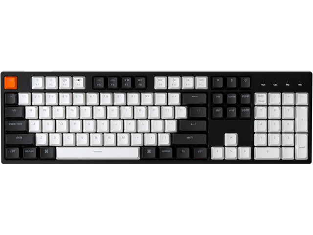 Keychron C2 Full Size 104 Keys USB Type-C Wired Mechanical Gaming Keyboard for Mac Layout, Gateron G Pro Brown Switch/RGB Backlight/Double-Shot ABS...