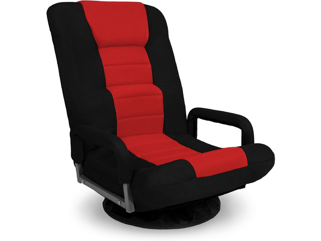 Best Choice Products Swivel Gaming Chair 360 Degree Multipurpose Floor Chair Rocker for TV, Reading, Playing Video Games w/Lumbar Support, Armrest...