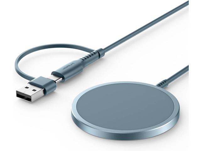 JSAUX Magnetic Wireless Charger Compatible with MagSafe Charger/iPhone 16e/16/16 Plus/16 Pro/16 Pro Max/15 14 13 12 Series, Wireless Mag Safe...