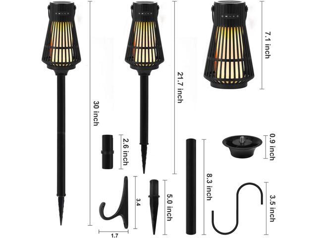 Outdoor Bluetooth Flame Speaker, Tesoorda LED Flickering Flame Effect Speaker with Torch Light, Portable Waterproof Wireless Speaker with Wall...