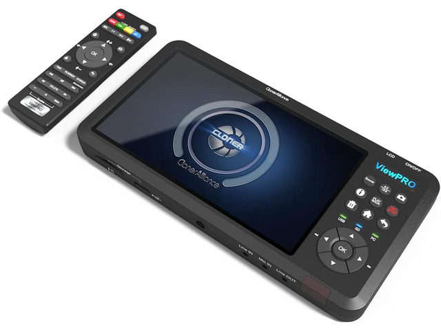 ClonerAlliance ViewPro, Portable 1080p@60fps HDMI Video Recorder and Playback with 7' LCD, AV/VGA/YPbPr Inputs. Schedule Recording. No TV is Required.