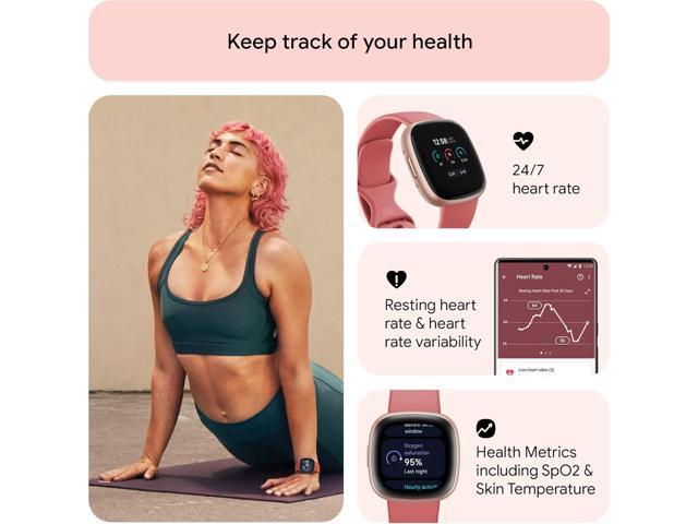 Fitbit - Versa 4 Fitness Smartwatch - Copper Rose - (2022) - image 7