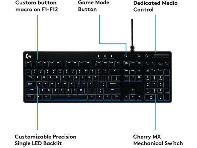 Logitech G610 Mechanical Gaming Keyboard, Cherry MX Switch