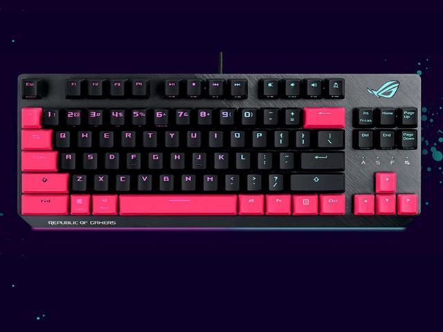 ASUS X803STRIXSCOPETKLEP/BlueMX/US ROG Strix Scope TKL Electro Punk Gaming Keyboard