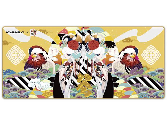 Varmilo Extra Large Sweet Love Beijing Opera Desk Pad/Mat with Stitched Edges Mouse Pad