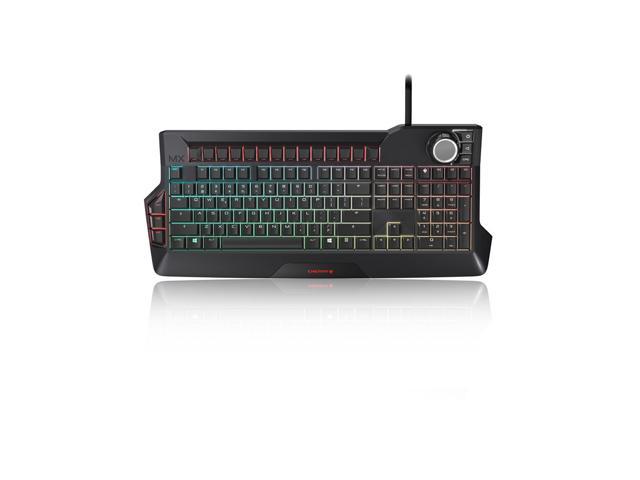 Cherry MX 9.0 RGB Gaming Mechanical Keyboard Ergonomic Design, 104 Keys, RGB Lighting-Black, Red Switch
