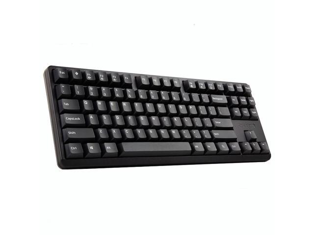 CHERRY G80-3000 S TKL Mechanical Keyboard, 87 Keys Layout, PBT Keys Wired Gaming Keyboard, Pluggable Cable, for Games Work and Daily Use-Black, Brown.
