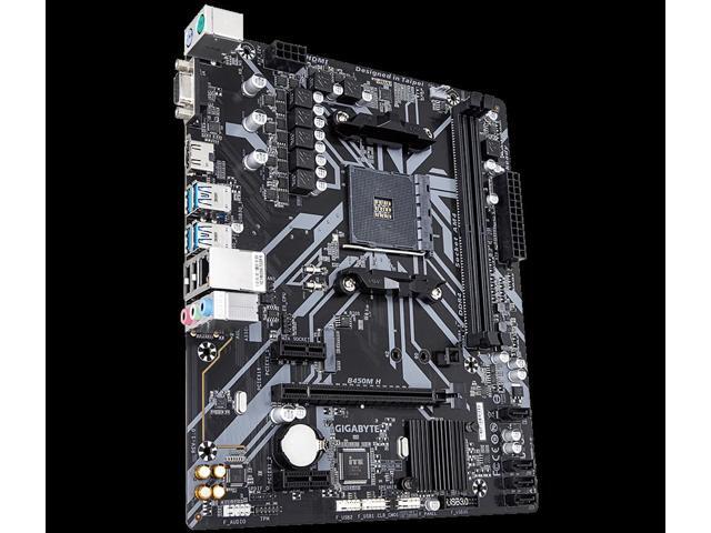 GIGABYTE B450M H AM4 Micro ATX AMD Motherboard