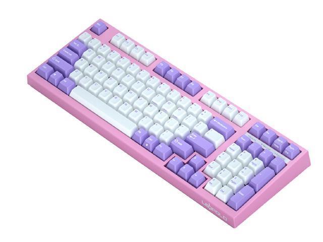 LEOPOLD FC980M OE NANA 98Keys High-End wired Mechanical Keyboard for Gaming Keyboard, Original Cherry MX Silent Red Switch, PBT Keycaps, Purple White