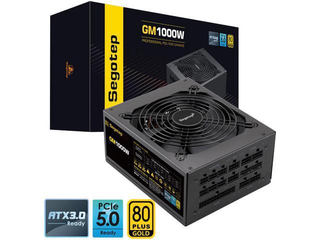 Corn GM1000 Iceberg,1000W Fully Modular Power Supply,80Plus Gold Medal Certification,Ultra -Quiet Fluid Dynamic Bearing Fan,Automatic Speed.