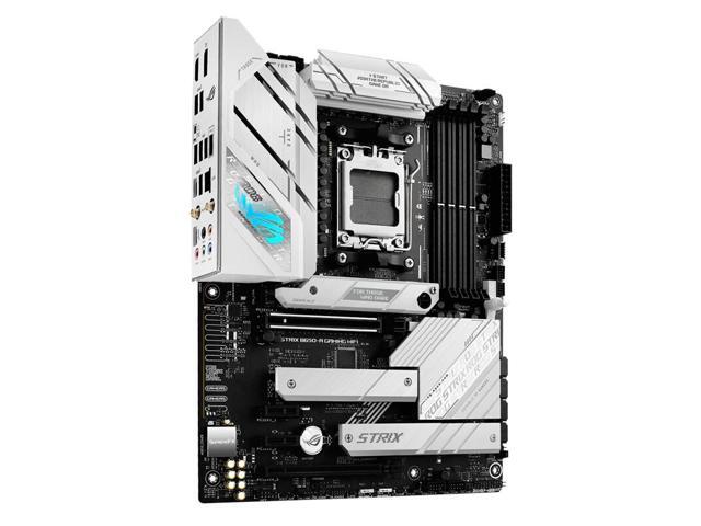 ASUS ROG STRIX B650-A GAMING WIFI 6E Snow,Socket AM5 (LGA 1718) Ryzen 7000 gaming motherboard(DDR5, three M.2 slots, PCIe 4.0, 2.5G LAN, WiFi 6E,...