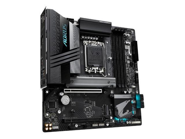 GIGABYTE B760M AORUS PRO LGA 1700 Intel B760 M-ATX Motherboard With DDR5, 2* M.2, PCIe 4.0, USB 3.2 Gen 2*2, 2.5GbE LAN, Q-Flash Plus