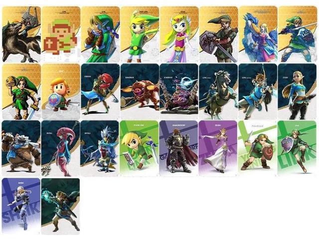 22 PCS Zelda NFC Cards Link Botw SSB 20 Heart Wolf Reveli Mint Cranes Urbosa for The Legend of Zelda Breath of The Wild NS Switch