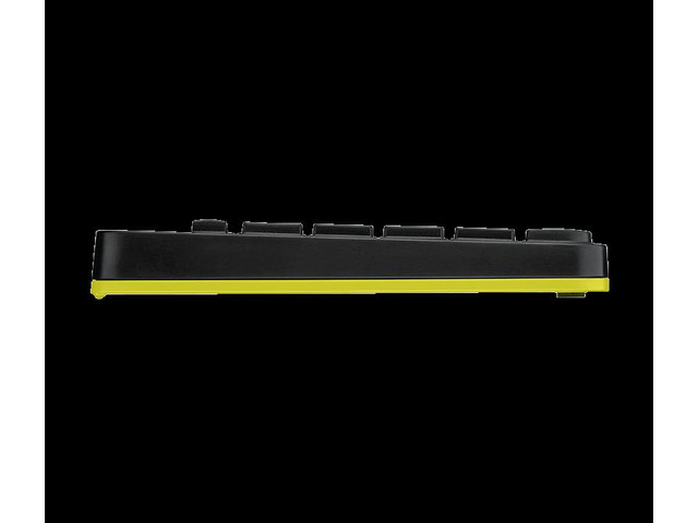Logitech RF Wireless Keyboard and Mouse Combo MK240 NANO Receiver 12 Function Keys 2.4GHz 1000DPI Both Hands Spill-resitant - Black/Yellow