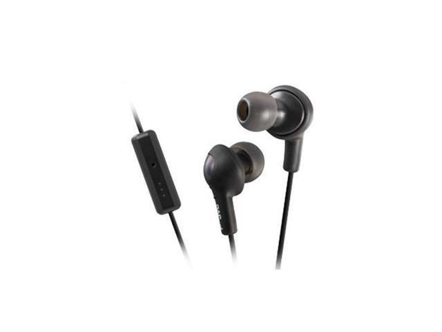 JVC HAFR6B Gumy Plus Earbuds with Remote & Microphone (Black)