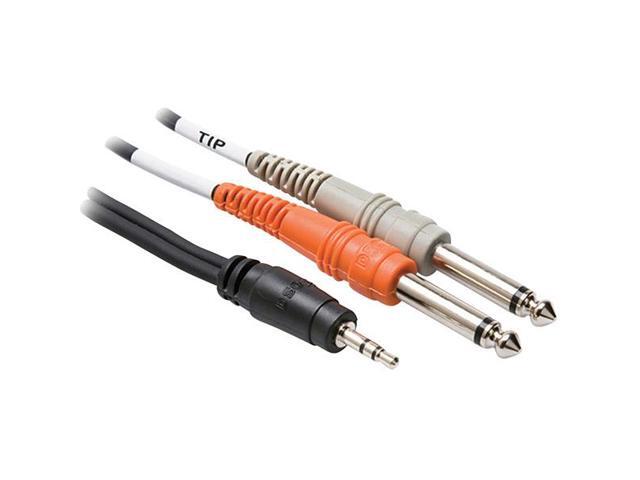 10 Ft 1/8 Stereo (M) to Left and Right 1/4 (M) 1/8 to 1/4 Balanced Cable
