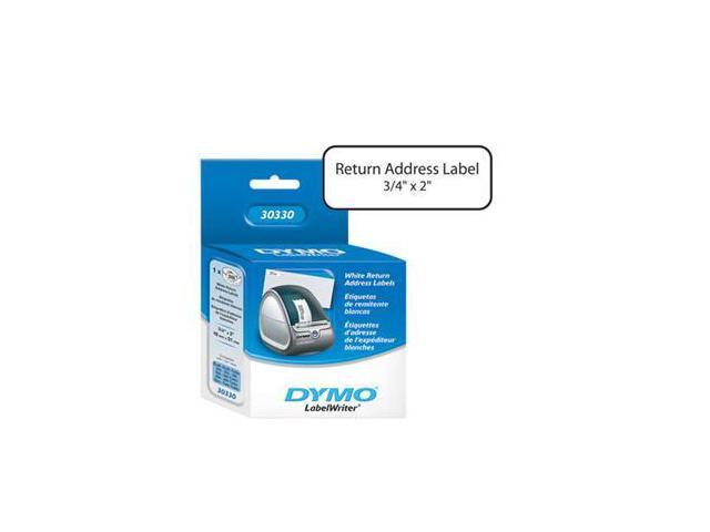 Dymo Labelwriter Return Address - Address Labels - Black On White - 0.75 In X 2 In - 500 Label(s) (