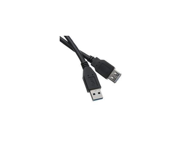 USB 3.0 Extension Cable, Type A Male / Type A Female, 6 foot - Black