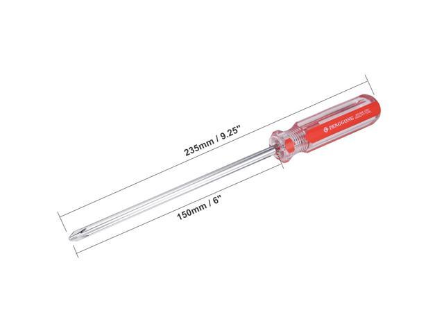 Magnetic #2 Phillips Screwdriver with 6 Inch Chrome Vanadium Steel Shaft
