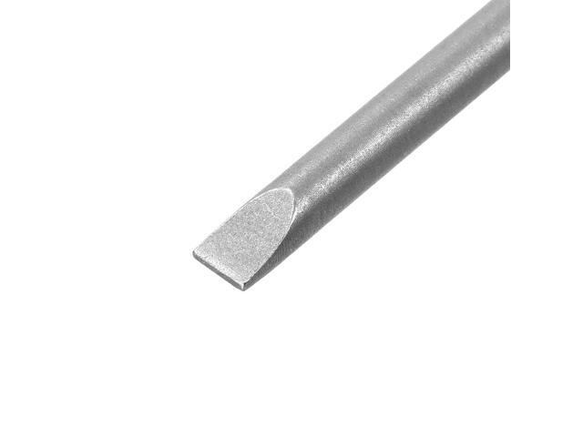 10Pcs 1/4' Hex Shank 100mm Length Magnetic SL4 Slot Head Screwdriver Bits S2 Alloy Steel