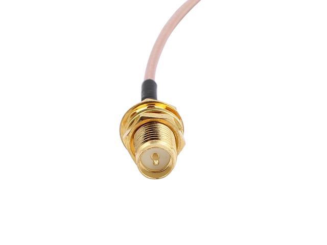 Gold SMA Male to RP-SMA Female Adapter Connector RG178 Coaxial Cable 50cm - image 3