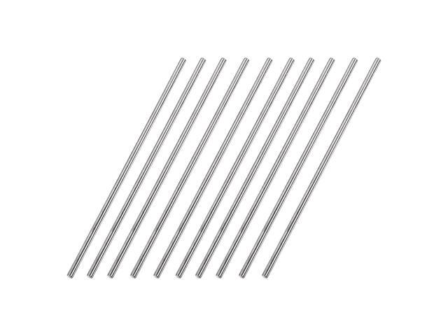 3mm x 150mm 304 Stainless Steel Solid Round Rod for DIY Craft - 10pcs