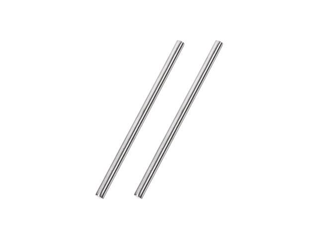6mm x 150mm 304 Stainless Steel Solid Round Rod for DIY Craft - 2pcs