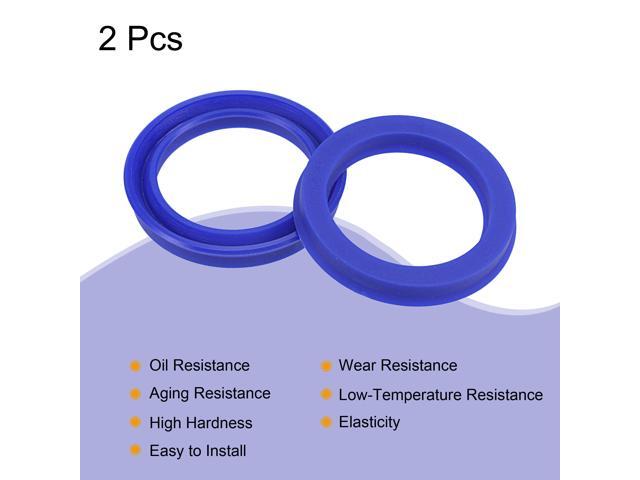 UHS Radial Shaft Seal 31.5mm ID x 41.5mm OD x 6mm Width PU Oil Seal, Blue Pack of 2