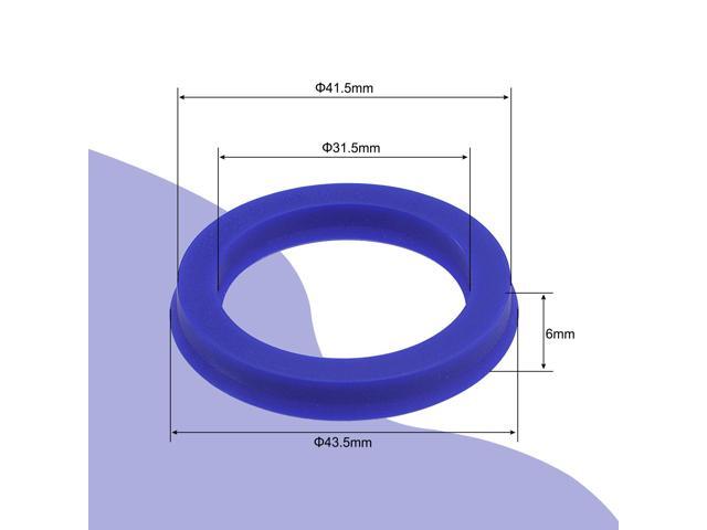UHS Radial Shaft Seal 31.5mm ID x 41.5mm OD x 6mm Width PU Oil Seal, Blue Pack of 5