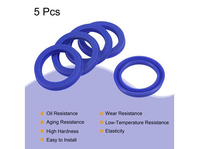 UHS Radial Shaft Seal 31.5mm ID x 41.5mm OD x 6mm Width PU Oil Seal, Blue Pack of 5