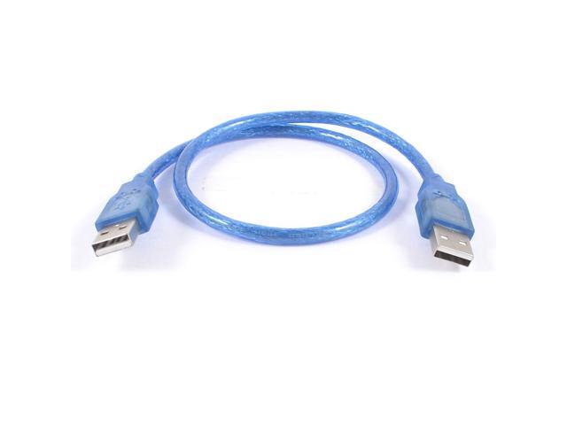 Unique Bargains 20' 50cm Blue USB 2.0 Type A Male to Male AM-AM Extension Cable Cord