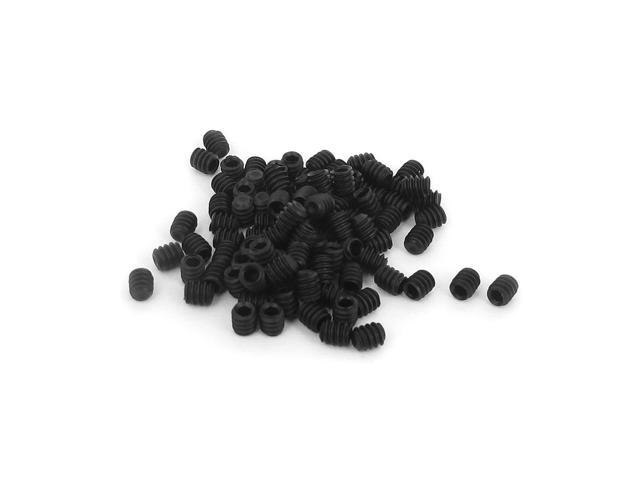 4#-40x1/8' 12.9 Alloy Steel Hex Socket Set Cap Point Grub Screws Black 100pcs