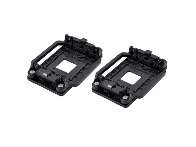 2pcs Plastic CPU Fan Stand Bracket Base Socket Black for AMD AM2 AM3 AM2+ AM3+