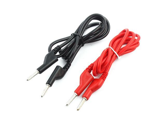 Unique BargainsLaboratory Power Supply 10A Banana Jack Audio Video Test Wire Cable 1M Long Pair