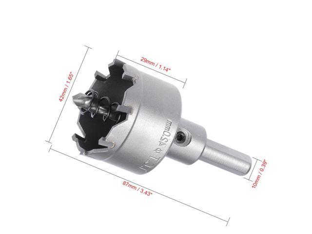 Carbide Hole Saw Cutter Drill Bit for Stainless Steel, 42mm