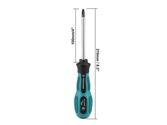 #2 Phillips Screwdriver 4 Inch Round Shaft Non Slip Comfortable Handle