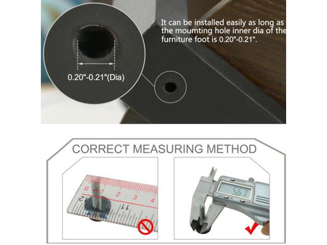 M6 x 25 x 30mm Leveling Feet Adjustable Leveler for Desk Chair Machine Leg 8pcs